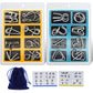 🧠🔠Metall-Puzzleringe (8 Teile) Blue Edition Gehirntraining🔗🔗
