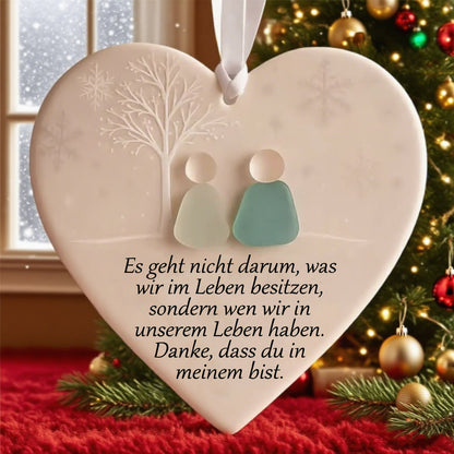 ⏳Letzter Tag Verkauf 50% Rabatt⏰Herzförmige Meerglas-Freundschaftsdekoration🌊✨Geformt von der Natur & handgefertigt💝