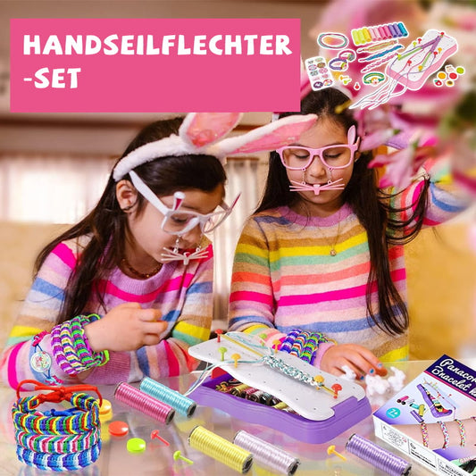 🎨Tolles Geschenk für Mädchen🌈DIY Handseil-Flechtset