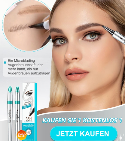 🏆Kaufen Sie 1 Kostenlos 1🔥3D-Wasserfester Microblading Augenbrauenstift mit 4-zackiger Spitze