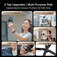 🔥Heißer Verkauf 45 % RABATT🔥4-in-1 Multifunktions-Selfie-Stick mit 360°-Drehung und Magnet