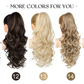 💜Zeitlich begrenzte Aktion 50 % Rabatt💜Clip-on-Haarverlängerung für welligen Pferdeschwanz