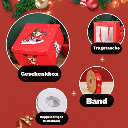 🎅💸2025 Kreative Weihnachtsgeschenkbox🎁5-stöckige Überraschungs-Explosionsgeschenkbox mit Band