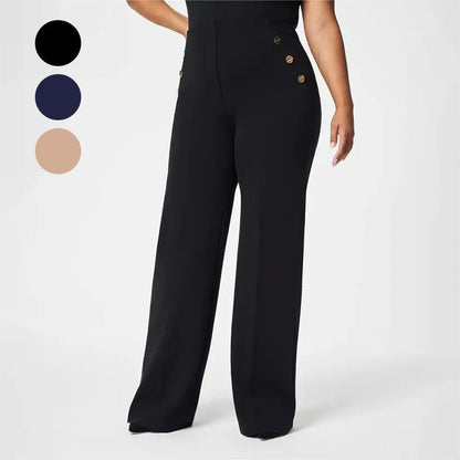 🔥Heißer Verkauf 49 % Rabatt🔥Hoch elastische, bauchformende Hose mit weitem Bein