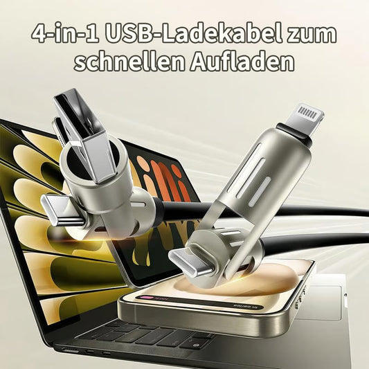 🎄🔥Letzter Tag 49 % RABATT🔥 - 4-in-1 USB-Ladekabel mit Schnellladung MAX 240W