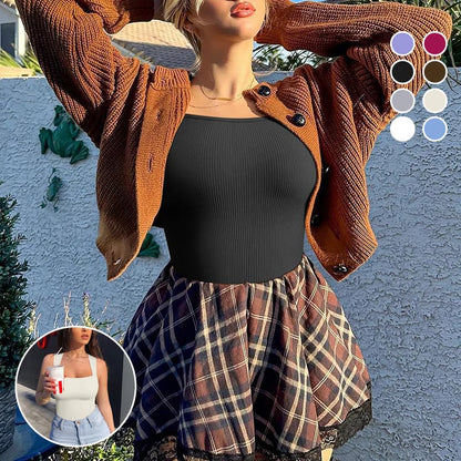 🔥Letzter Tag: 49% Rabatt✨Ärmellose figurformende Bodysuits mit Bauchkontrolle