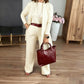 ⏳ Wochenend-Special ⏰Elegantes 3-teiliges Set aus Longline-Cardigan, Top und Hose💞