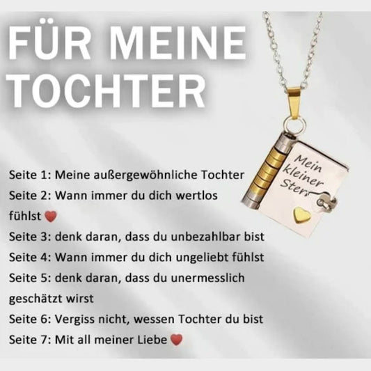 Mein Buch Halskette für Tochter, Sohn oder Liebhaber, Geburtstag Tag Geschenk, Graduierung Schmuck der Liebe