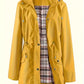 🧥HEISSER VERKAUF 50 % RABATT🌧️Waterproof und winddichte Kapuzenjacke mit Kordelzug und Reißverschluss in der Taille