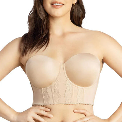 ⏳50% Rabatt💥Trägerloser BH für Frauen mit niedrigem Rücken und abnehmbarem Schulterriemen