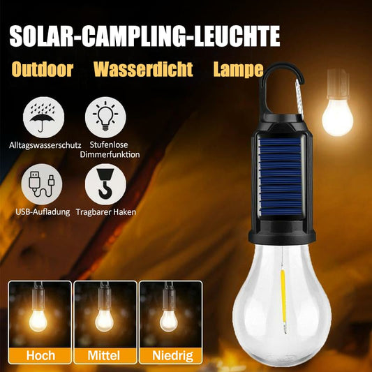 🔥Solar-Zeltbeleuchtung, USB-wiederaufladbare LED-Campinglaterne