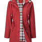 🧥HEISSER VERKAUF 50 % RABATT🌧️Waterproof und winddichte Kapuzenjacke mit Kordelzug und Reißverschluss in der Taille