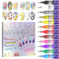 🎨Kreatives Nageldesign-Set mit 12 Farben – geeignet für Nageldesign-Begeisterte jeden Alters