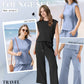 🌺2025 Neu 🌺Damen Casual Cap Ärmel Top Weite Hosen Set