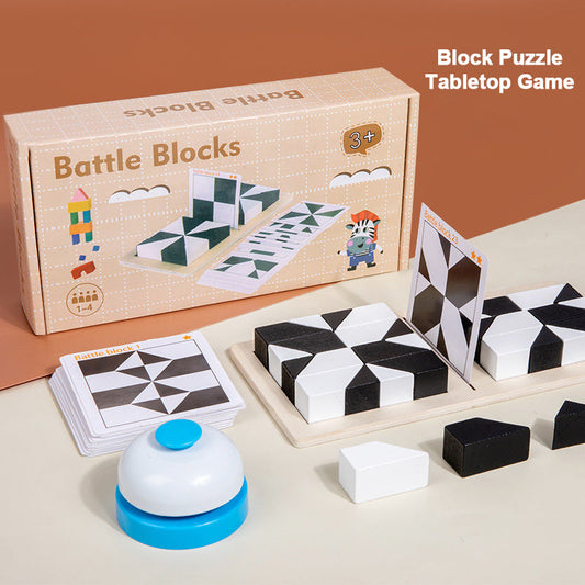 🎁 49% AUS 🎅Kreatives schwarz-weißes Blockpuzzle-Set für Kinder