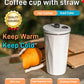 （50% RABATT）🔥Kaffeetasse mit Strohhalm😊 (KAUFEN SIE 2 KOSTENLOSEN VERSAND)