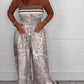 Trägerloser bedruckter Plissee-Jumpsuit🥰2024 NEW-49% OFF🥰