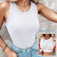 ✨Heißer Verkauf 49% Rabatt ✨Geripptes dehnbares Damen-Tank-Top mit Bügel-BH