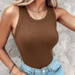 ✨Heißer Verkauf 49% Rabatt ✨Geripptes dehnbares Damen-Tank-Top mit Bügel-BH