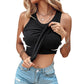 ✨Heißer Verkauf 49% Rabatt ✨Geripptes dehnbares Damen-Tank-Top mit Bügel-BH