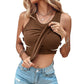 ✨Heißer Verkauf 49% Rabatt ✨Geripptes dehnbares Damen-Tank-Top mit Bügel-BH
