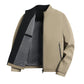 Herren-Freizeitjacke mit Stehkragen und Reißverschluss