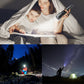 Integriertes Design, vielseitig und tragbar! 🔋📱 Multifunktionales Weißlicht-Laser-LED-Taschenlampe