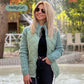 🔥49% Rabatt🔥Gestrickte Patchwork-Pufferjacke für Damen