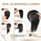 🌸Natürliches Haarteil mit Pony für Frauen💇‍♀️