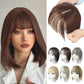 🌸Natürliches Haarteil mit Pony für Frauen💇‍♀️