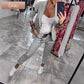 Einfarbiges 2-teiliges Set: Blazer und Hose