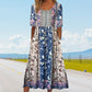 🔥50% OFF🌸✨ Elegantes Kleid mit böhmischem Muster für Frauen