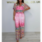 🔥Sommer Heißer Verkauf 49% Rabatt 🩷Böhmischer Print-Overall mit weitem Bein