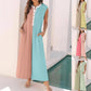 🌈Lässiger Damen-Overall mit weitem Bein und Colorblock-Muster🌸