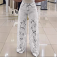 🔥2025 Heißester Verkauf🔥Gespleißte Jeans mit Spitze👖