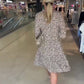 🎉50% Rabatt 🛍️🏆Trendy Leopard Print V-Ausschnitt Kleid für Frauen mit lockerer Passform