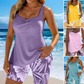 Damen zweiteiliges Strandset mit Druck