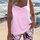 Damen zweiteiliges Strandset mit Druck