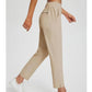 Elastische Damenhose mit hoher Taille und Reißverschlusstaschen