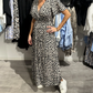 🌸Modisches Maxikleid mit Leopardenmuster für Damen