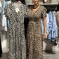 🌸Modisches Maxikleid mit Leopardenmuster für Damen