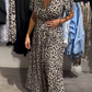 🌸Modisches Maxikleid mit Leopardenmuster für Damen