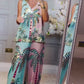 🌴 🌸Tropisches Kokosnussbaum-Set: Tanktop + Hose, leicht und lebendig