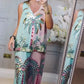 🌴 🌸Tropisches Kokosnussbaum-Set: Tanktop + Hose, leicht und lebendig