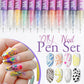 🎁Heißer Verkauf – 50 % Rabatt!✨ 12 Farben Nagelkunst-Stifte-Set für kreative Designs 💅🎨