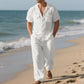 Men's Button-Down Shirt & Pants 2-Piece Set