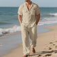 Men's Button-Down Shirt & Pants 2-Piece Set