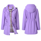 Wasserdichte lange Trenchcoats mit Kapuze für Damen