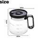 💕49% RABATT ☕16 Oz Glas Kaffeebecher - Kaffeekanne Stil