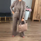⏳ Wochenend-Special ⏰Elegantes 3-teiliges Set aus Longline-Cardigan, Top und Hose💞